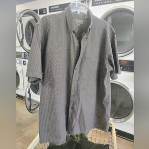 Men's Charcoal Fernando Pena Button-Down Paid Dress Shirt